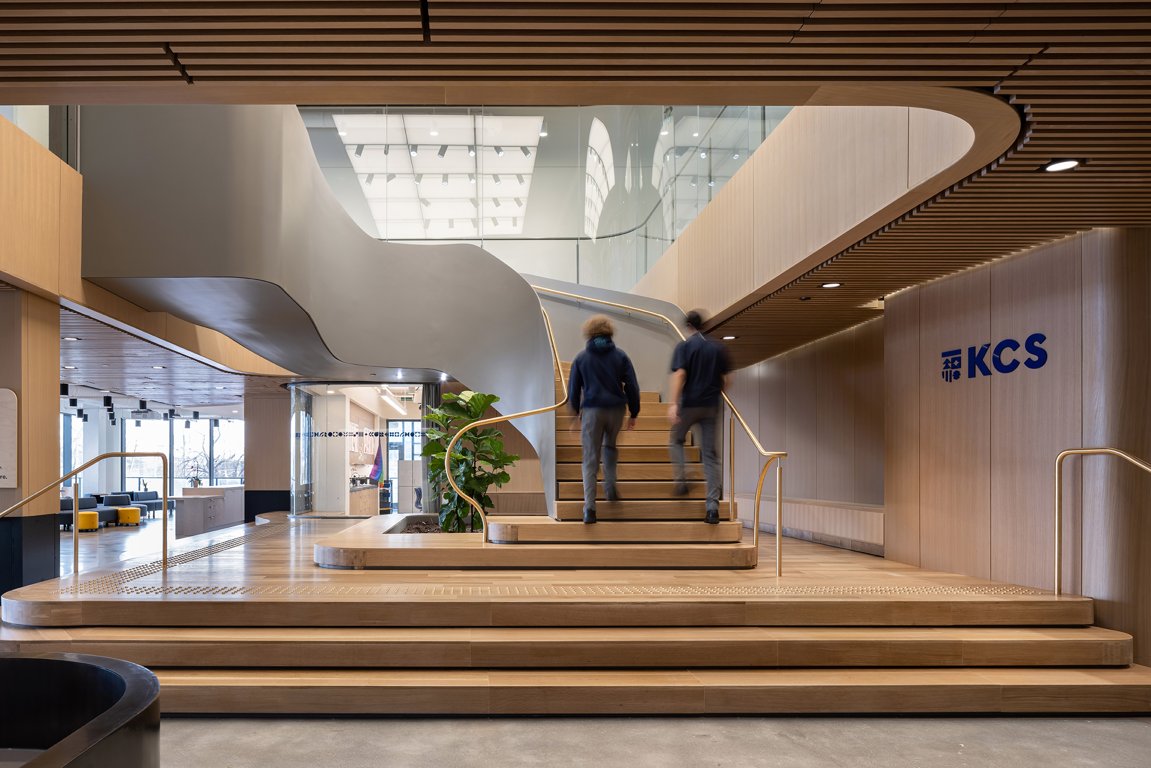 image of feature staircase at KCS senior school