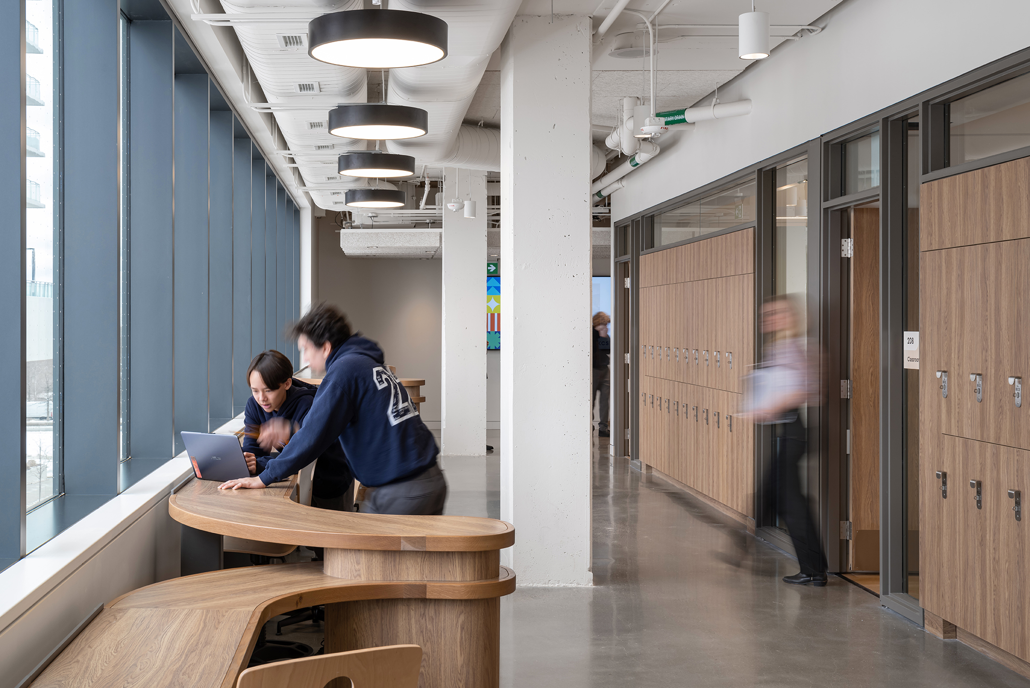 image of study bar and students at KCS senior school