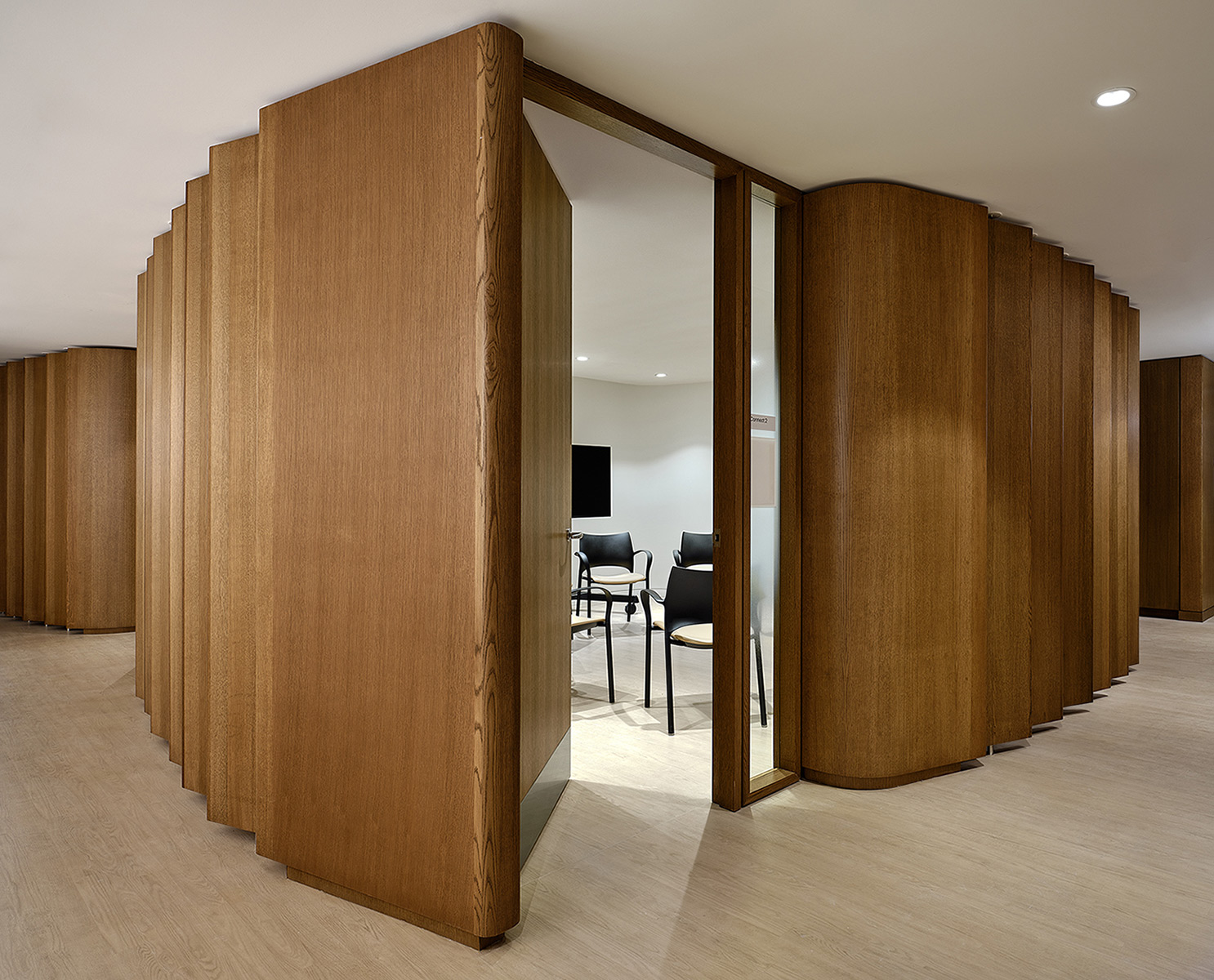 A look inside one of HQ Toronto central meeting rooms used for group counseling