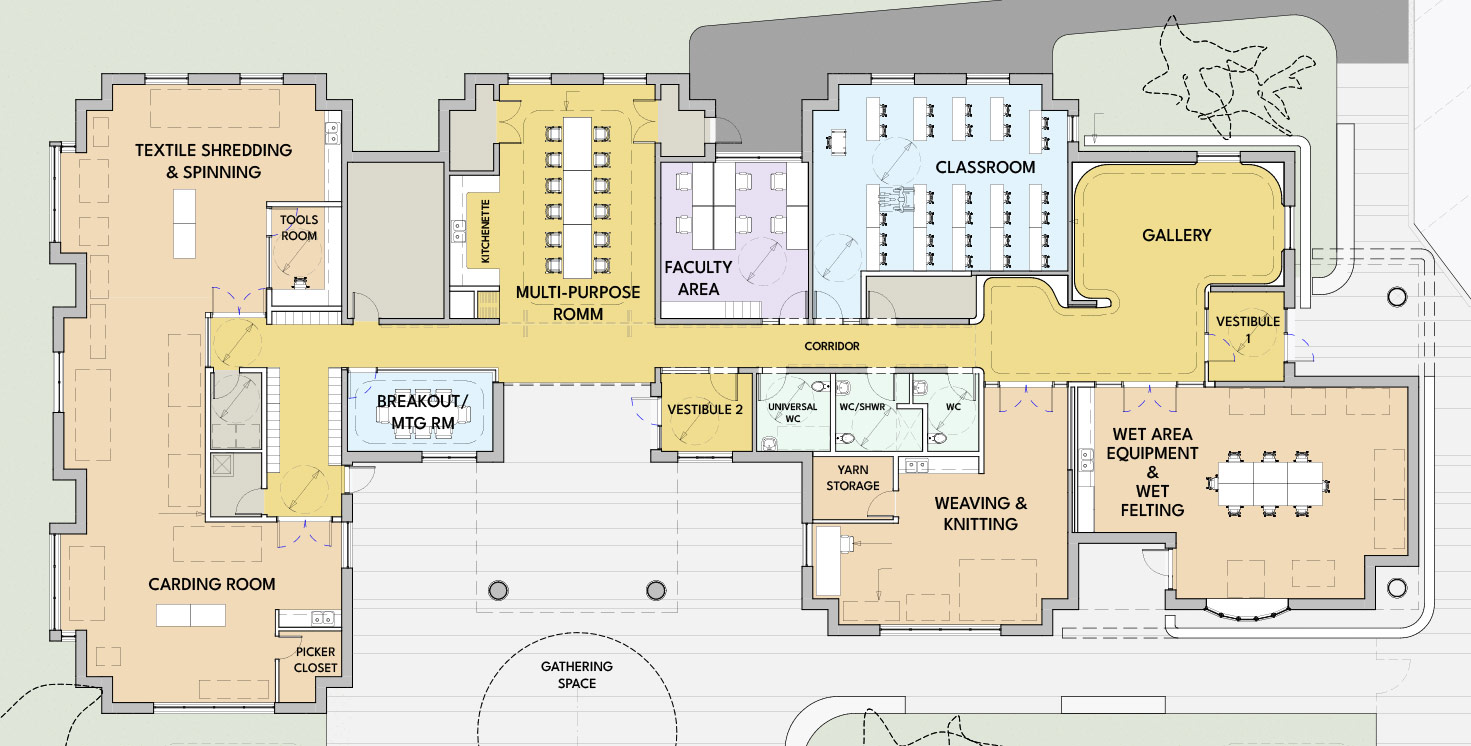 concept plan of textile innovation hub